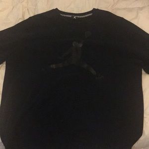 Black Jordan crew neck sweater
